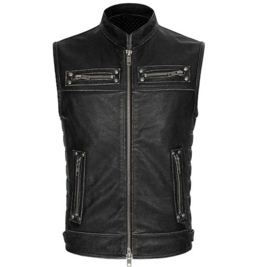 Gilet Cuir Homme Biker | Boutique biker