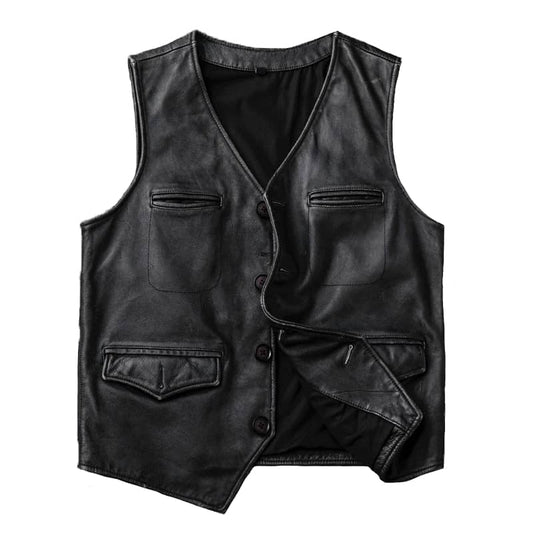 Gilet en cuir Biker | Boutique biker