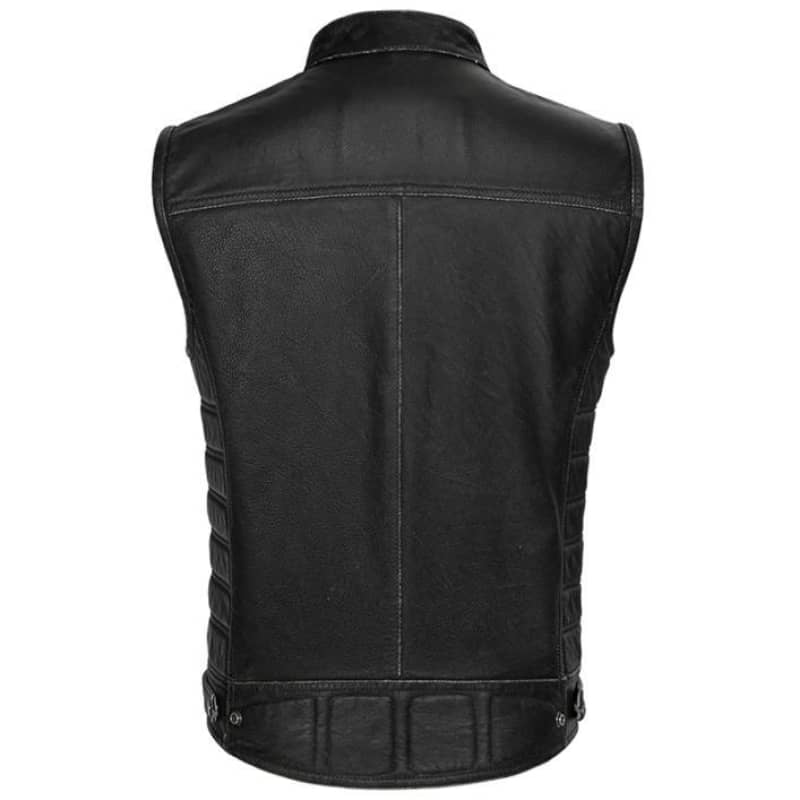 Gilet discount cuir biker