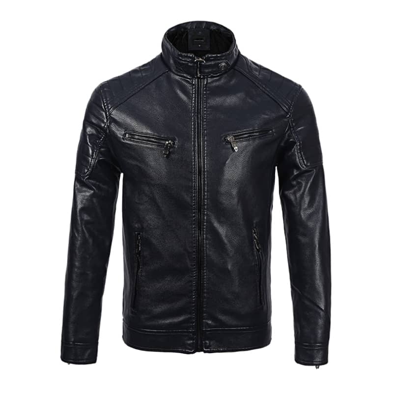 Veste simili best sale cuir noir homme