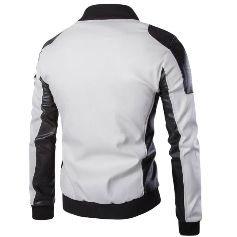 Veste Simili Cuir Style Motard Homme | Boutique biker