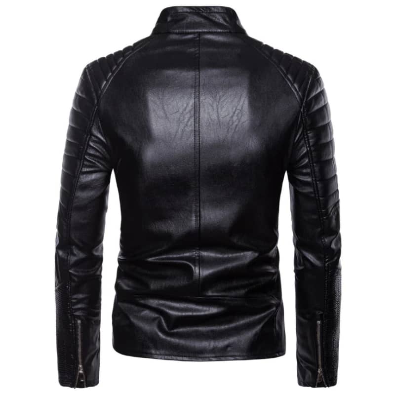 Blouson noir hotsell homme pas cher