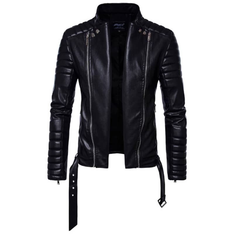 Blouson faux 2025 cuir homme