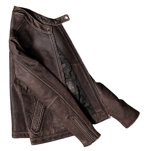 Veste en cuir marron | Boutique biker